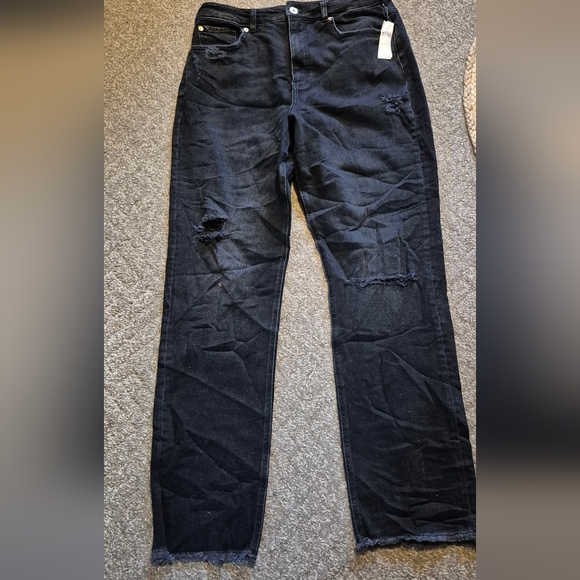 Anthropologie Pilcro Black The Vintage Straight Leg Jeans Black NWT Sz.32T - Picture 5 of 14